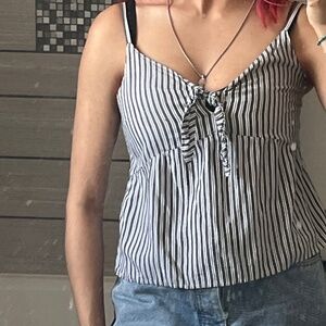 striped hollister tank top